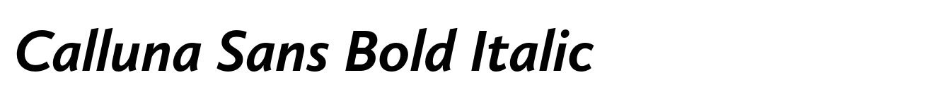 Calluna Sans Bold Italic image